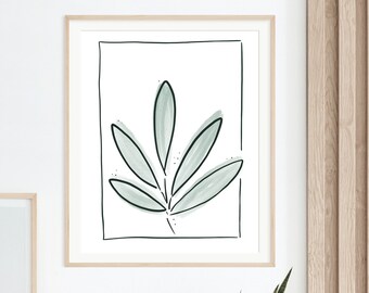 Leaves Wall Art | Digital Download