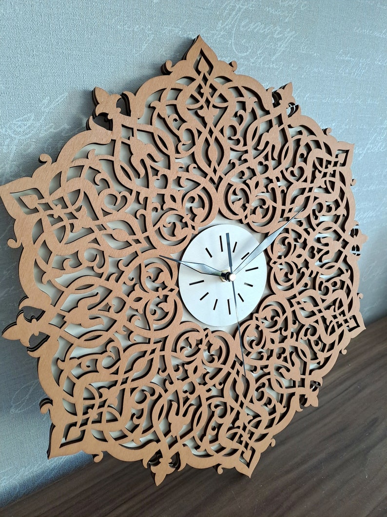 MOROCCAN, ORIENTAL Wall Clock, Decorative, Islamic,arabic Style, Wooden