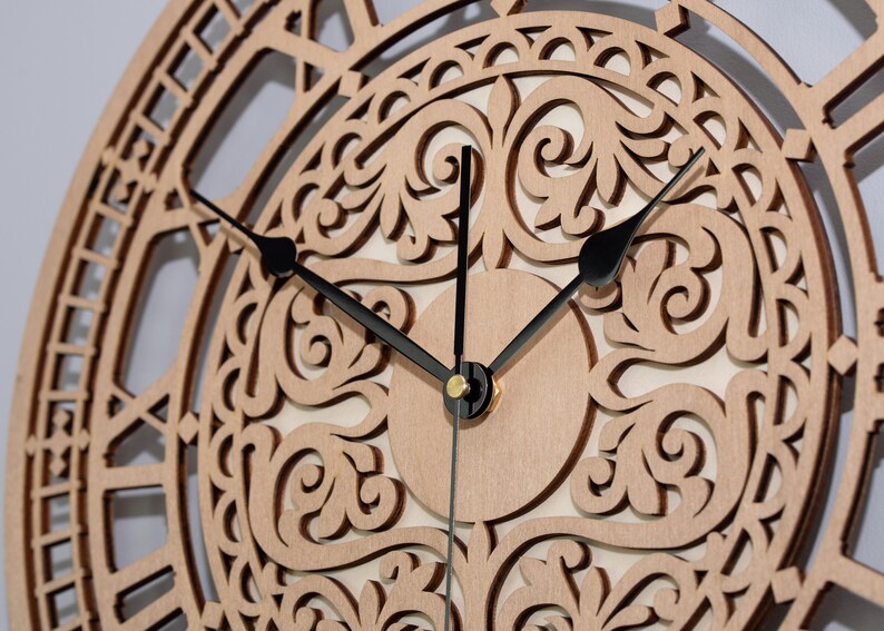 Vintage Wall Clock,victorian Design,, Wooden Clock for Bedroom, Living ...