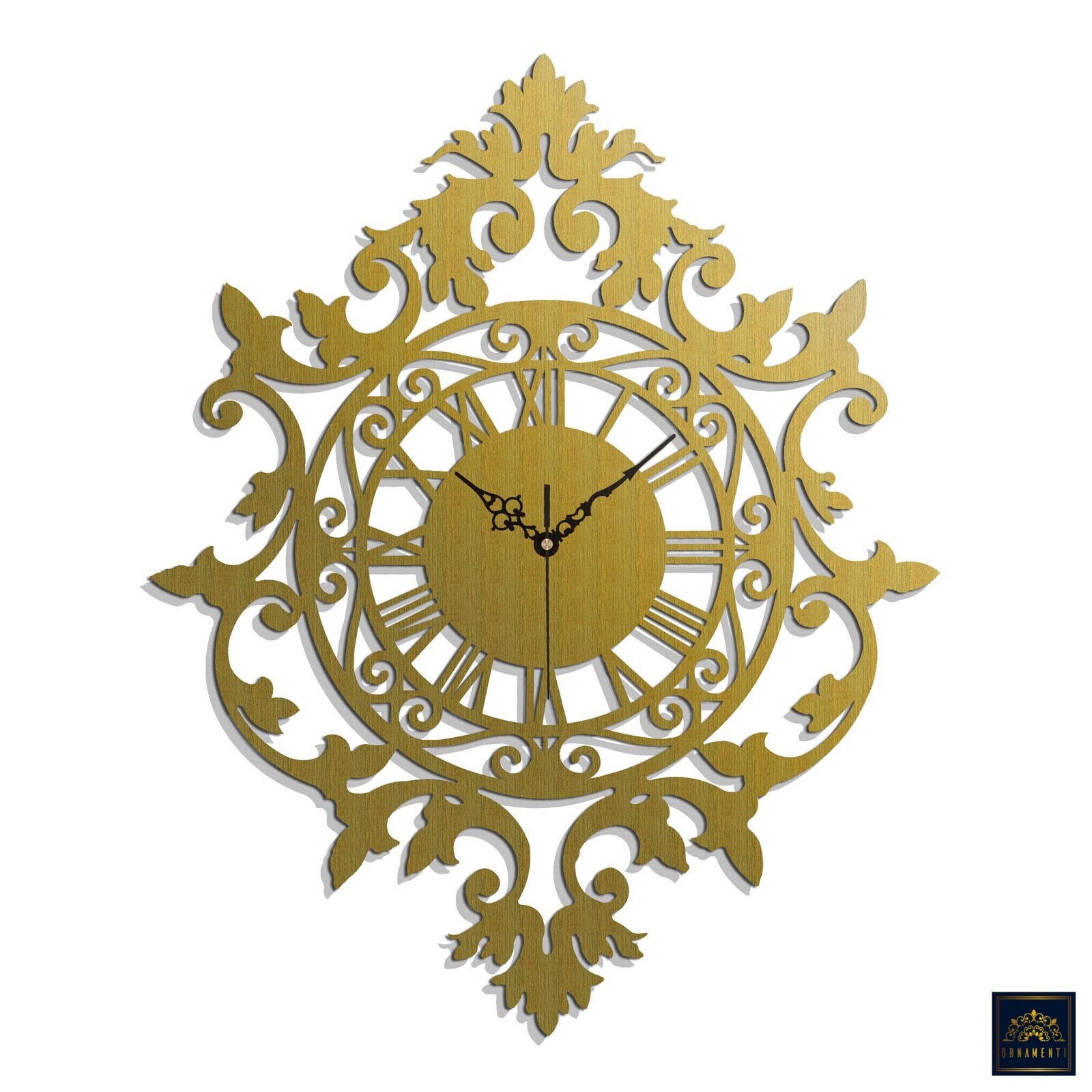 Vintage Wall Clock, VICTORIAN Design, Wooden Clock for Bedroom, Living Room, Silent Wall Clock ...