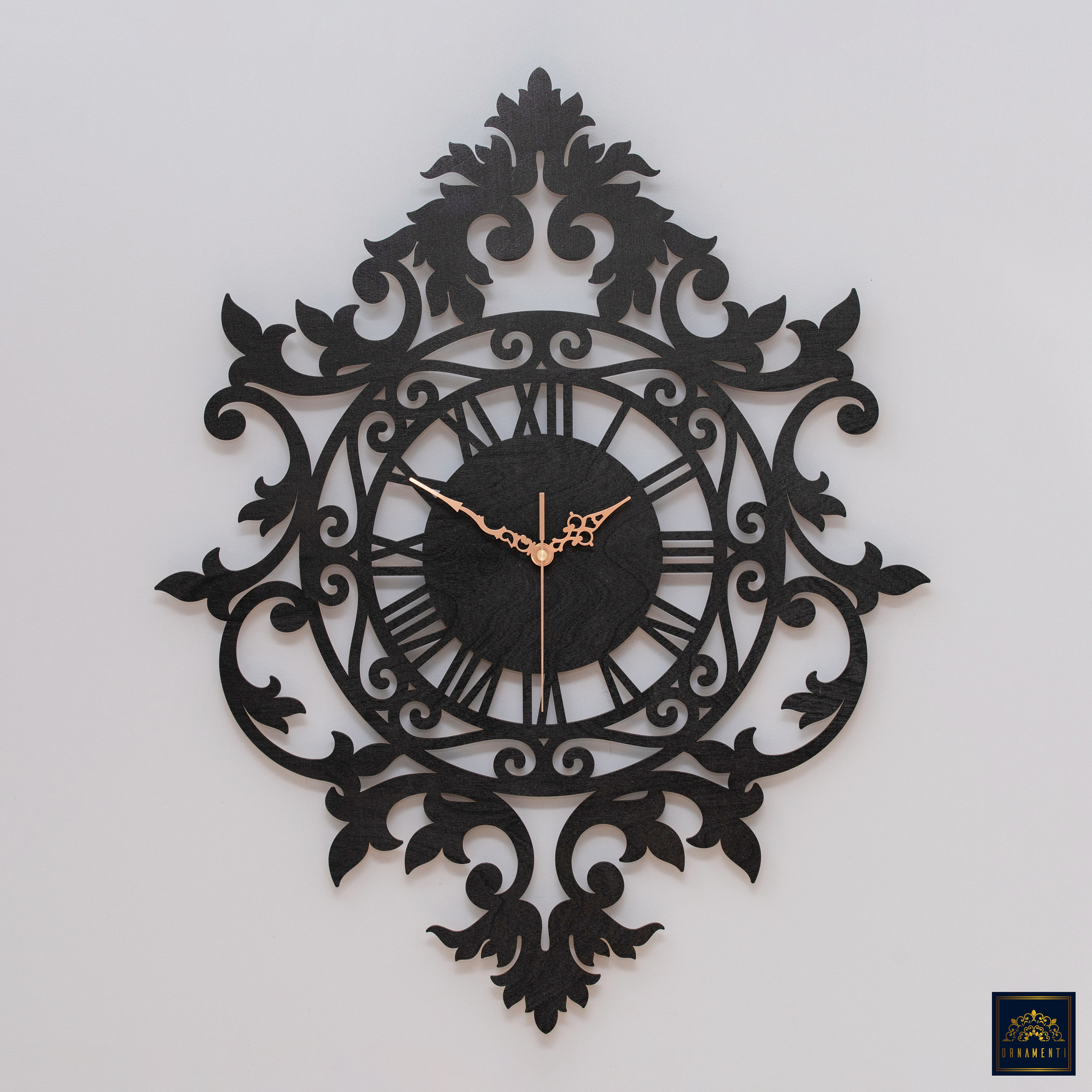 Vintage Wall Clock, VICTORIAN Design, Wooden Clock for Bedroom, Living Room, Silent Wall Clock ...