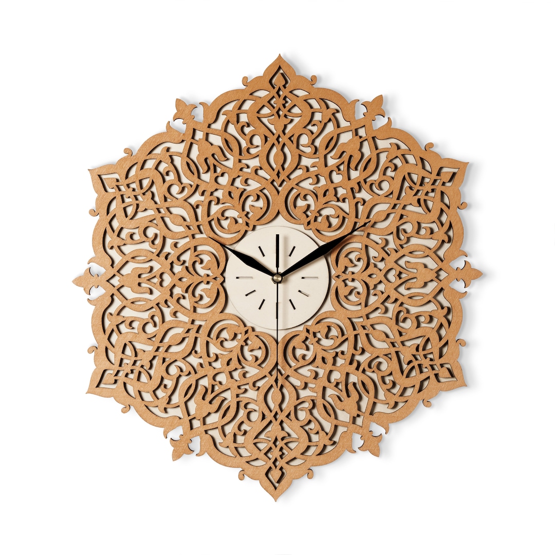 MOROCCAN, ORIENTAL Wall Clock, Decorative, Islamic,arabic Style, Wooden