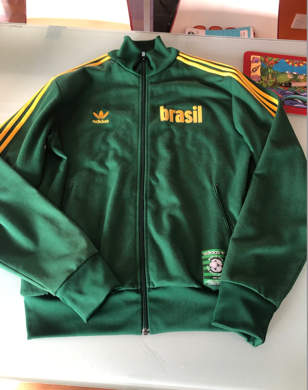 Adidas brasil jacket cheap