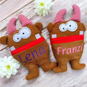 Worry Eater little monster personalized with name