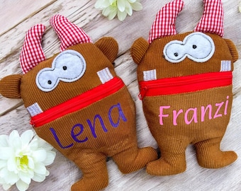 Worry Eater piccolo mostro personalizzato con nome