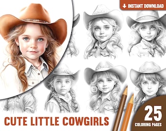 Cowgirl Coloring Pages | Western Theme, Kids & Adults (Printable PDF)