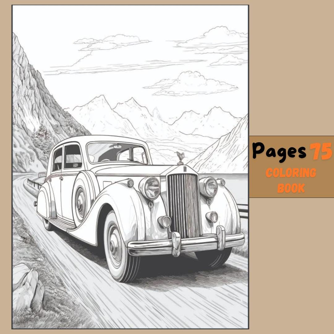 75 Car Coloring Pages | Classic Cars and Oldtimer | Printable Coloring ...