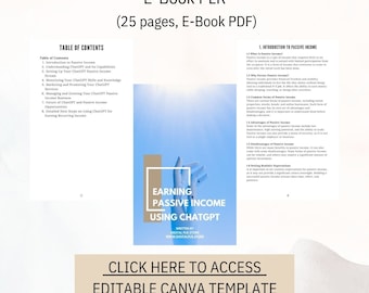 ChatGPT Passive Income E-Book, Easy-Start Guide (Kindle Edition)