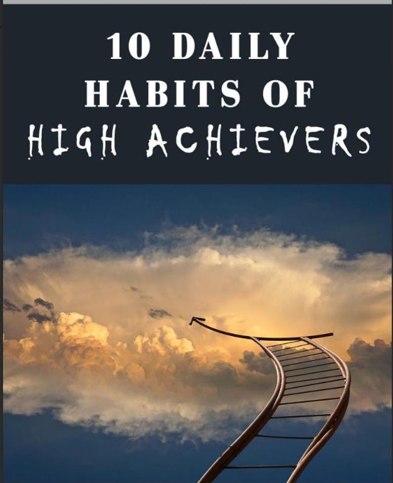 10 Daily Habits of High Achievers Ebook (PLR) - Etsy