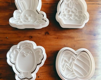 Easter Cookie Cutter-Four Pack-Set 1||Bunny||Easter Basket||Chick||Eggs