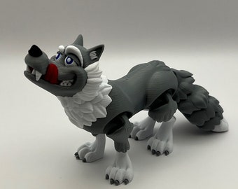 Flexi Wolf: Articulated 3D Printed Toy