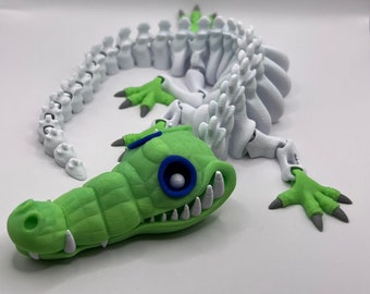 Flexi Crocodile: Articulated Reptile Toy, Flexi Factory Design