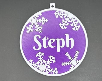 Personalized Holiday Bauble - Custom Name Christmas Decoration