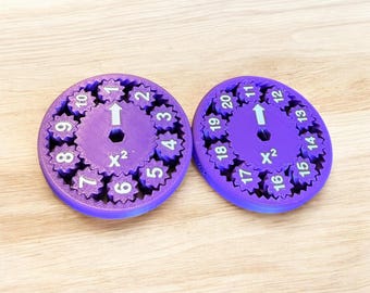 Math Fidget Spinners: Square and Square Root, 1-20