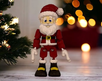 Articulated Flexy Santa Claus - Positionable Arms and Legs