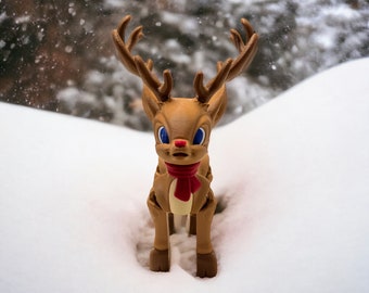 Flexy Articulated Reindeer: Posable Christmas Decoration