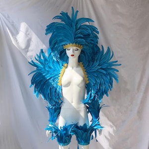 Colorful Big Size Carnival Feather Headpiece/Carnival Costumes/Carnival Headdress/Festival Feather headpiece/Festival Feather Headpiece