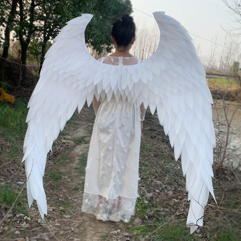 White Large Angel Wings Costume, Photo Shoot Costume Cosplay Design Victoria Secret Wing, Big