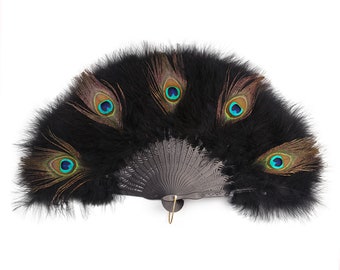 50*30cm Over 14color Peacock Feather Fans/Dance Feather Fans/Marabou Feather Fans