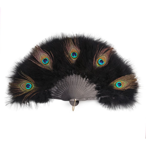 50*30cm Over 14color Peacock Feather Fans/Dance Feather Fans/Marabou Feather Fans