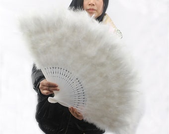 80*45cm Large Size Marabou Feather Fans,Wedding Bridal Hand Burlesque,Birthday Party And Dance Feather Fans