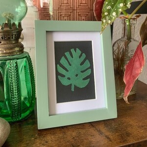 Monstera lino print