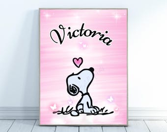 スヌーピーとウッドストックのイラスト：ヴィンテージピーナッツ