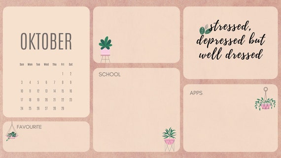 Desktop Wallpaper Timetable Wallpaper Lockscreen - Etsy