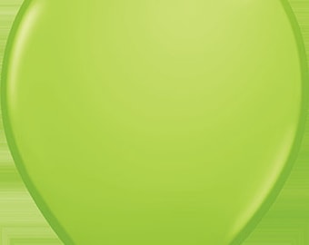 Qualatex Latex Fashion Vert citron Ballons de qualité à l'hélium de 5 pouces, paquet de 100