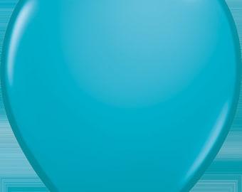 Qualatex Latex Fashion Tropical Teal 11 » Hélium Qualité Ballons, 100 Pack