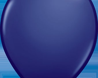 Qualatex Latex Fashion Bleu marine 5" Ballons de qualité à l'hélium, paquet de 100