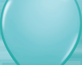 Qualatex Latex Fashion Caribbean Blue 11 » Helium Quality Balloons, 100 Pack