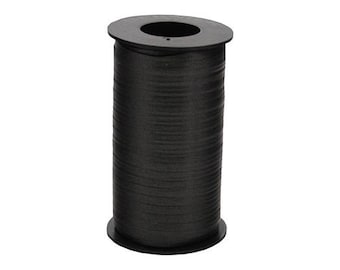 Berwick Offray Ruban à friser noir pour ballons, cadeaux 3/16" de large - 500 mètres