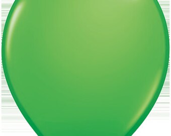 Qualatex Latex Fashion Vert printemps 5 pouces Ballons de qualité à l'hélium, paquet de 100