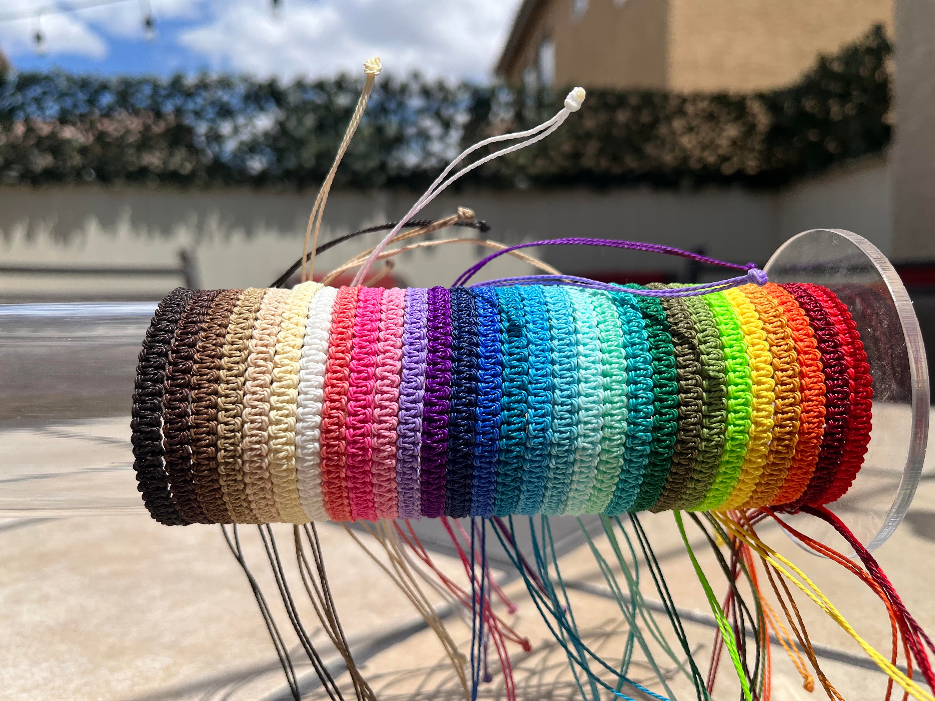 Square Knot Macrame Waterproof Friendship Bracelet Etsy