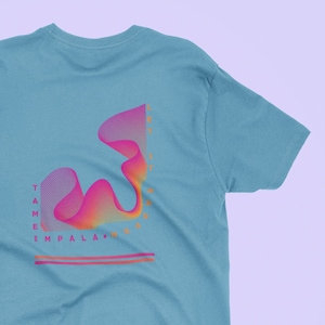 Tame Impala Shirt, Back Print, Let It Happen, Currents Tame Impala, Music Merch, Psychedelic Rock, Concert Shirt, Band Music Shirt