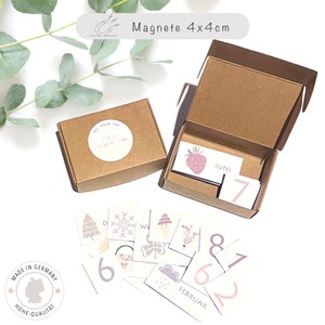 Kalender Magnete: Datum, Monat & Jahreszeit.  Montessori inspiriert Wochenplan Tagesroutine Tagesablauf Bilder