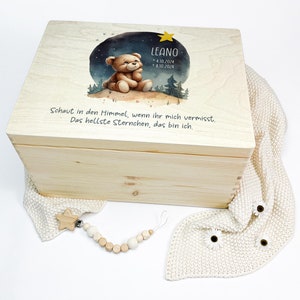 Sternenkind, Erinnerungskiste personalisiert, Erinnerungsbox, Trauerbox, Andenken, Trauer, Geschenk, Nr. 101015