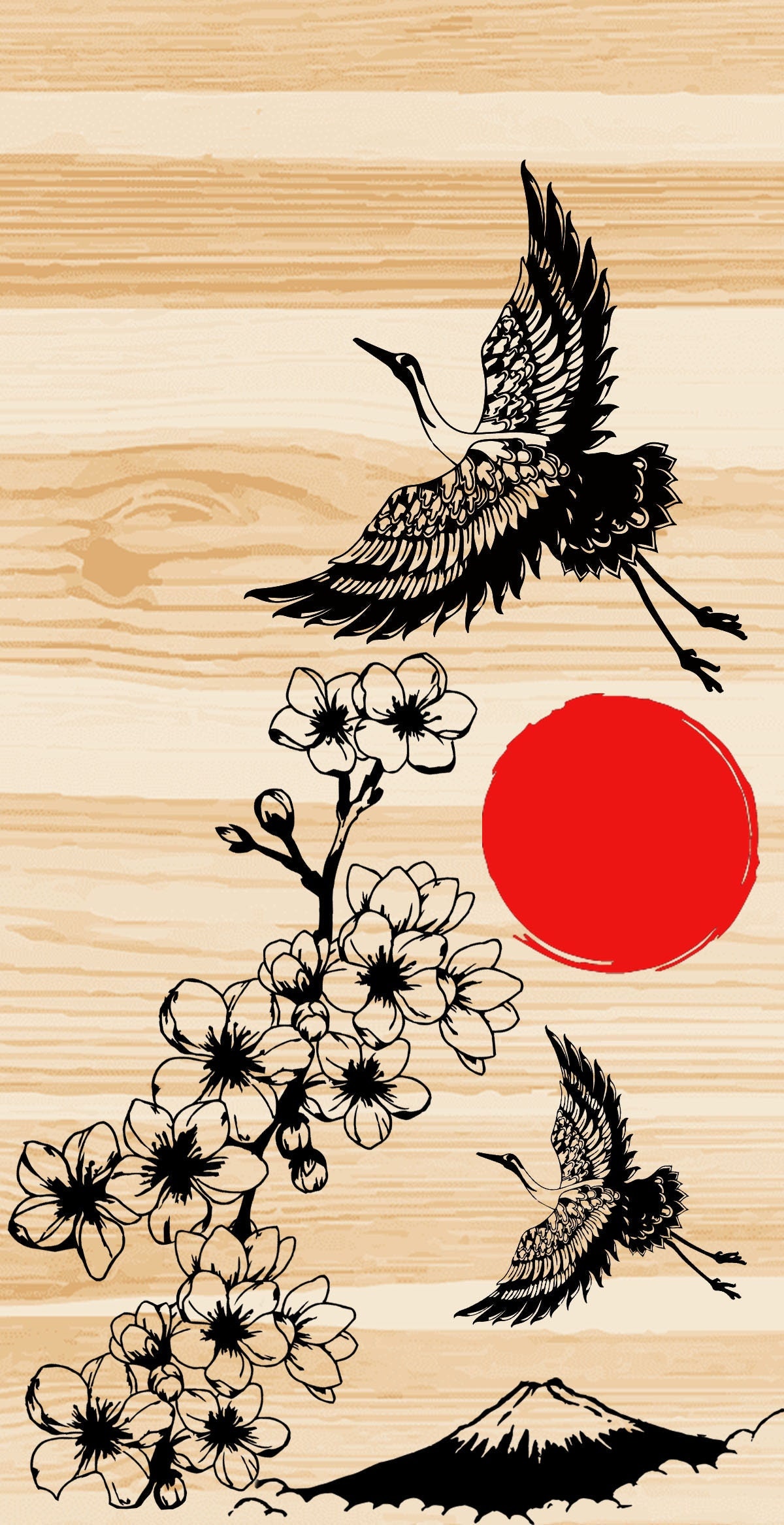 japan crane svg/png/dxf