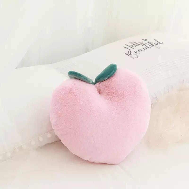 peach fruit cushion