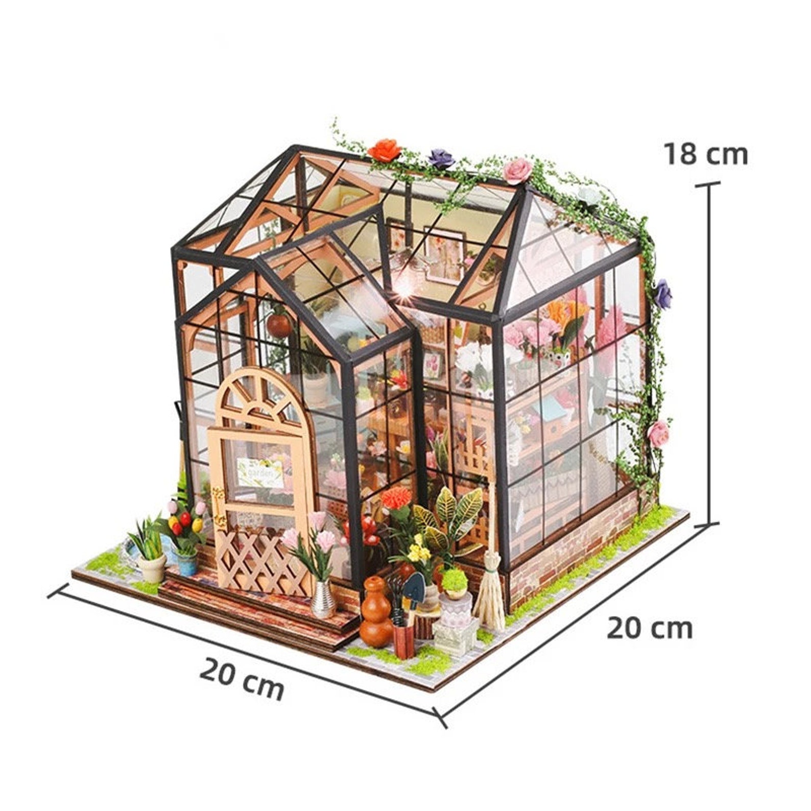 Flower Greenhouse Dollhouse Creation Kit. Etsy