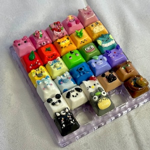 Porte-clés artisanaux faits main personnalisés | Inspiré de Minecraft, Pokémon, Sanrio et plus encore !