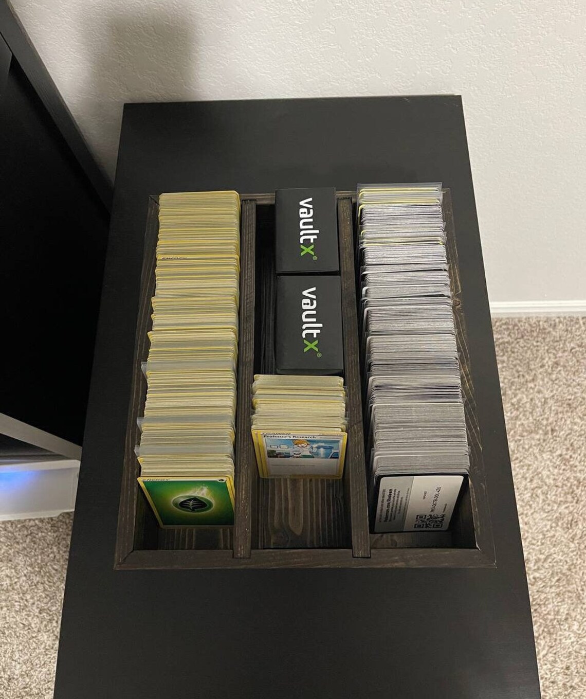 Wooden Trading Cards Storage Box Without Cards Trading Cards Etsy