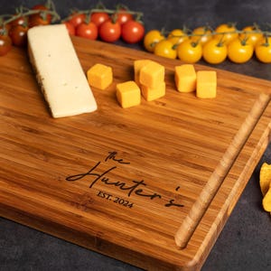 Personalized Cutting Board, Wedding Gift, Housewarming Gift, Charcuterie Board,  Bridal Shower Gift, Unique Mothers Day Gift, Gift For Home