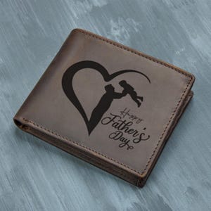 Cartera personalizada, regalos para el Día del Padre, regalo para papá, cartera grabada, cartera para hombre, cartera para padrinos de boda, cartera personalizada, regalo para novio