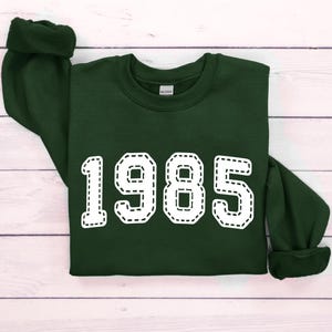 Custom Year Sweatshirt, Custom Birth Date Sweatshirt For Woman, Vintage 30th, Birthday, 40th Birthday, Gift Birth Women And Man Hoodie