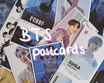 BTS kpop Postkarte inklusiver Photokarte/Lesezeichen Geschenk merch fan article korea skz jimin namjoon jungkook jhope hoseok v tae jin suga