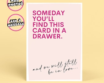 Anniversary Card for Husband |Funny Card for Boyfriend, Fiance, Wife | Love|Personalised Gift|One year anniversary gift|Wedding Anniversary