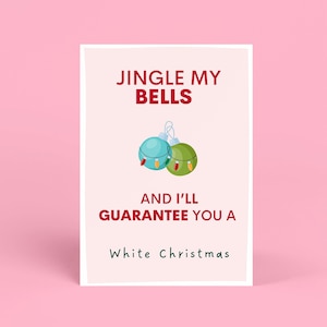 Cartões de Natal Personalizados Marido | Cartão de Natal Sarcástico para Namorado | Presente de Aniversário Engraçado para ele Noivo | Cartão de Saudação para ela | Esposa