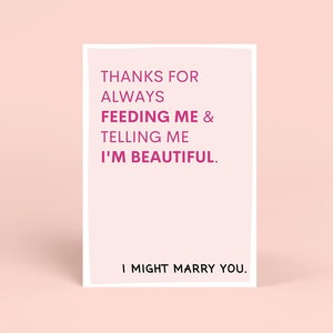 Unhöfliche Valentinskarte | Wortspiel Karte | Valentinstagskarte für Freund oder Ehemann | Geburtstagsgeschenk | Frau | A6 Karte | Lustige Geburtstagskarte